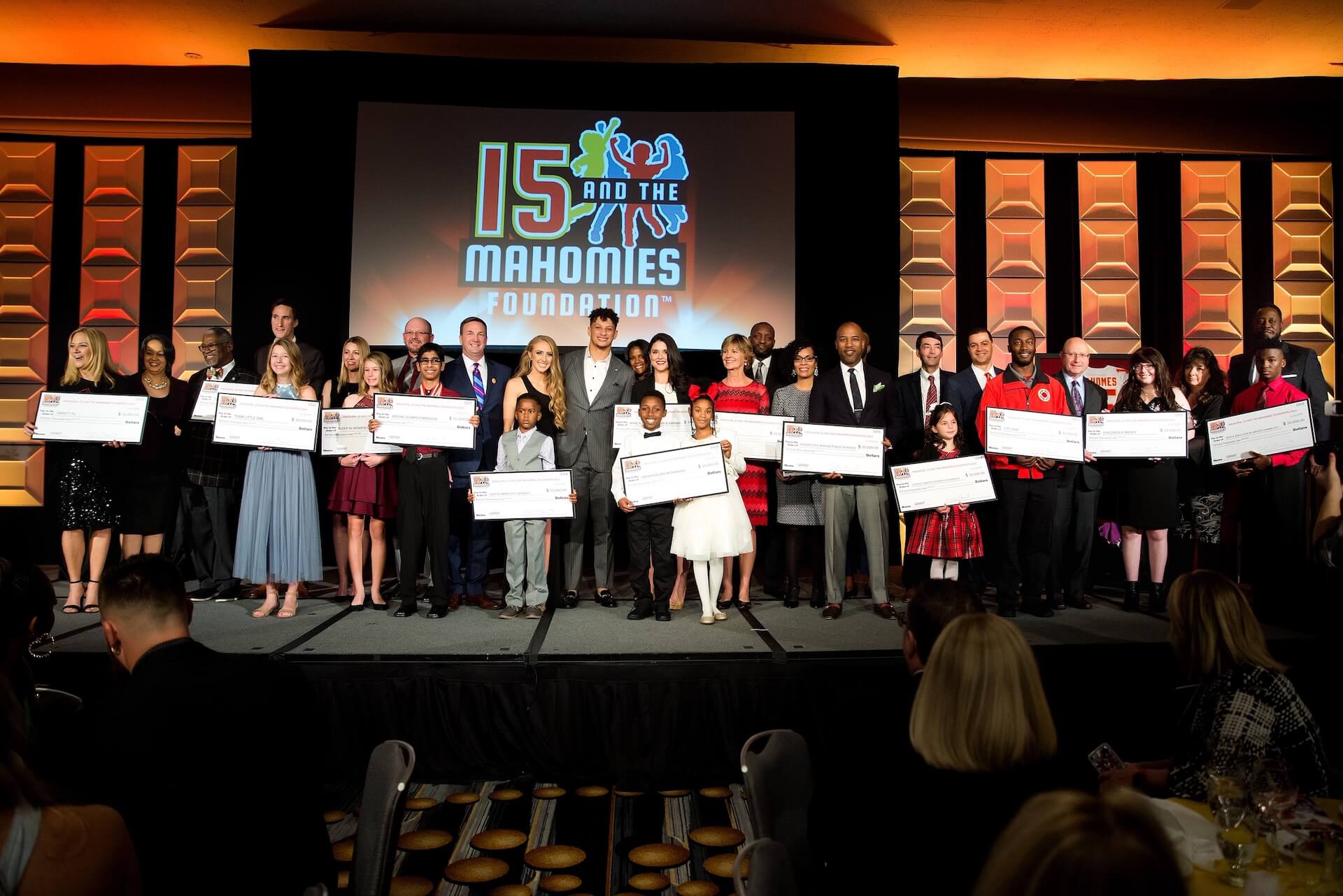 Patrick Mahomes’ 15 and the Mahomies Foundation Gala Raises Over $600,000 and Donates $225,000 to 15 Deserving Charities